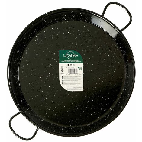 50cm Paellera De Acero Esmaltado Para Cocina De Inducción Paella