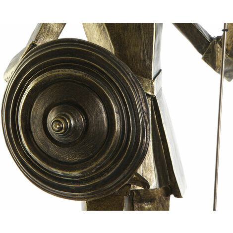 Figurine Décorative DKD Home Decor Visage Doré Métal Cuivre Résine