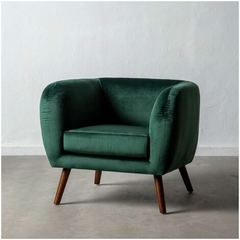 Sillón 81 x 73 x 70 cm Tejido Sintético Madera Oliva