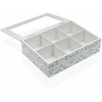 Caja para Infusiones VERSA Selene Madera 17 x 7 x 24 cm