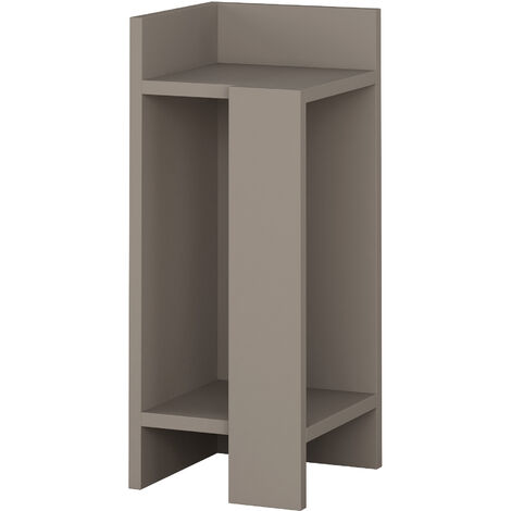 Decortie Elos Modern Nachttisch Linkes Modul Mokka Grau 25cm Schmal