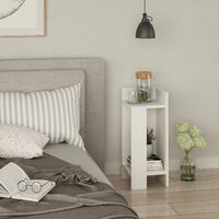 Decortie Elos Modern Nachttisch Rechts Modul Weiß 25cm Schmal