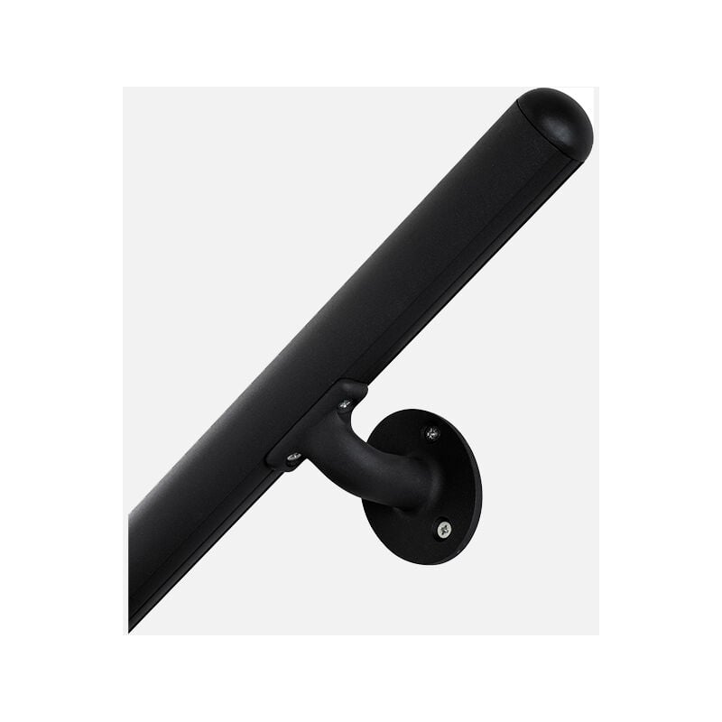 INOLINE - Kit main courante murale en aluminium + supports de fixation