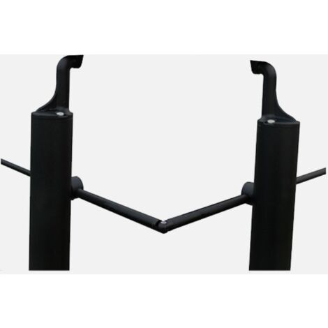 Kordo – Coudes de jonction de tubes lot de 5 – Aluminium noir RAL 9005 – Pour angles 90° à 180° – Raccord pour tube de main courante