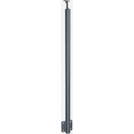 OPALU - Poteau supplémentaire de finition - Fixation latéral - Gris anthracite