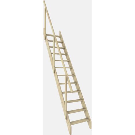 Escalier de meunier droit sapin, Madrid KORDO