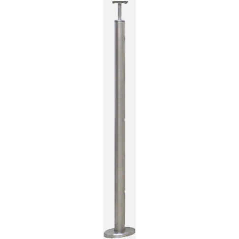 INOCA - Poteau de garde-corps - Fixation à plat