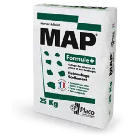 Mortier adhésif MAP Formule + – sac 25 kg - PLACO