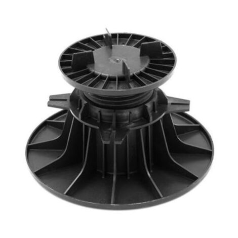 Soprema – Plot à vis réglable 90-150 mm – Écrou breveté avec cales de réglage – Embase autonivelante pour supports irréguliers – Pour terrasses accessibles