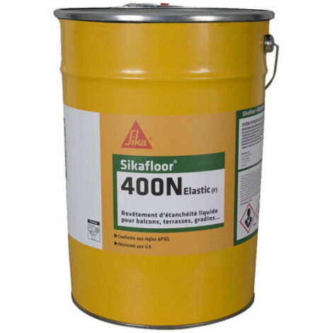 Sika – Revêtement d'étanchéité polyuréthane 17kg – Imperméable à l'eau – Résistance aux chocs et à l'abrasion – Pour béton et mortier