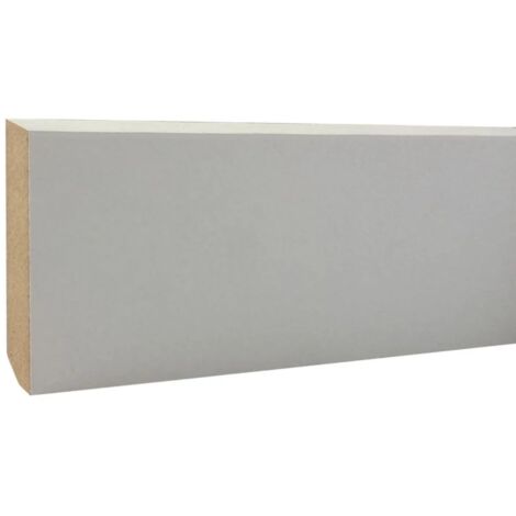 Plinthe angles vifs en MDF revêtu d'un papier blanc 10x70x2400 mm -  SOTRINBOIS