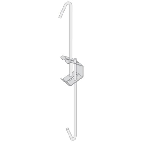 Eurocoustic St Gobain – Suspente réglable 180 à 300 mm – Boîte de 100 pièces – Charge admissible 30 kg – Installation flexible pour tous supports