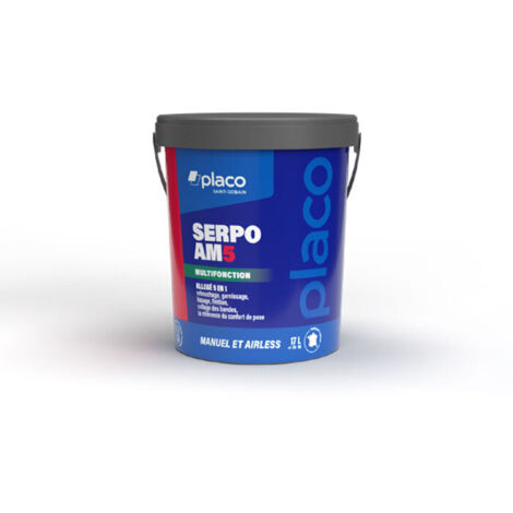 Enduit multifonction allégé 5 en 1 Serpo AM5 – seau 20 kg – blanc – PLACO®