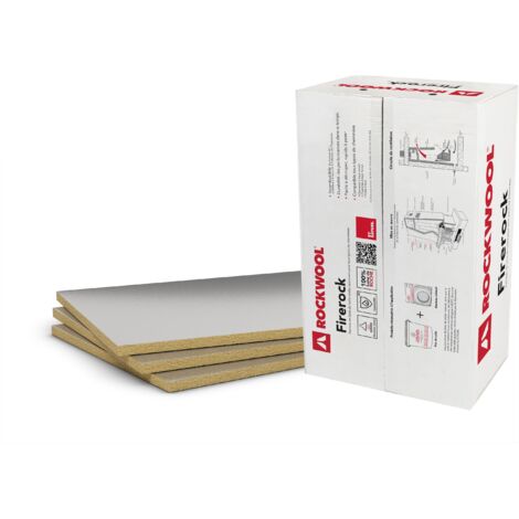 10 panneaux de laine de roche Firerock 1000 × 600 mm Ep.40mm – ROCKWOOL