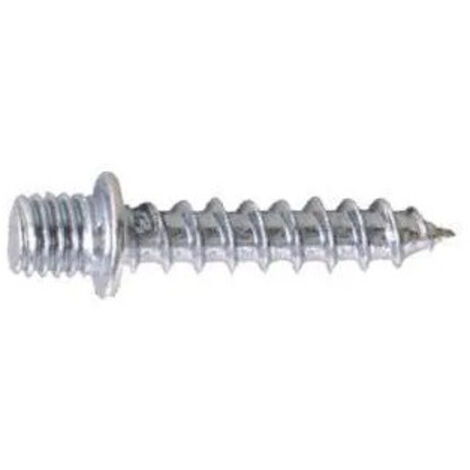 Fischer – Lot de 20 pattes à vis pour bois 7x150 mm – Acier électrozingué – Fixation colliers ATLAS® – Vissage direct dans le bois (1/4)