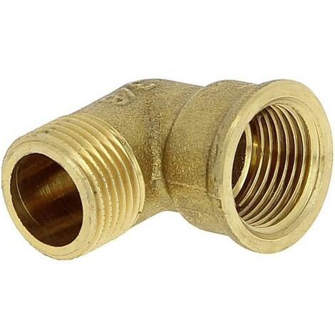 Dumont - Coude mâle/femelle laiton 92 3/8 - D23502B (1/2)