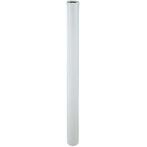 Poujoulat – Élément droit DUALIS EP 45 cm – Diamètre 80/125 GP – Conduit de fumée polycombustible isolé – Compatible systèmes C1 et C3 - ED50080GP (1/3)