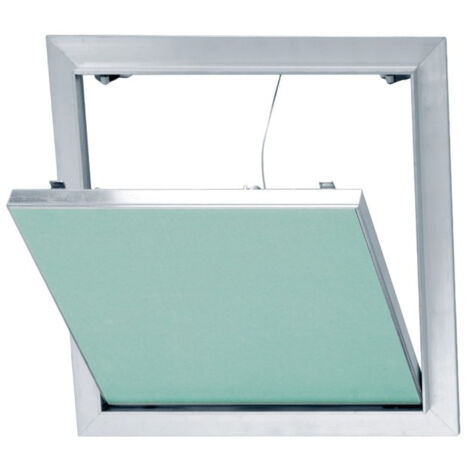Placo – Trappe de visite aluminium 400 x 400 mm – Plaque de plâtre hydrofuge – Installation murale et plafond – Accès facile pour maintenance (1/4)