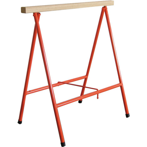 Tréteaux Pliants Professionnels 80 cm – Robustes et Légers – Charge 300 kg la Paire – Tréteaux Chantier, Atelier, Bricolage, Bois et Métal – Pliables et Faciles à Transporter (1/5)