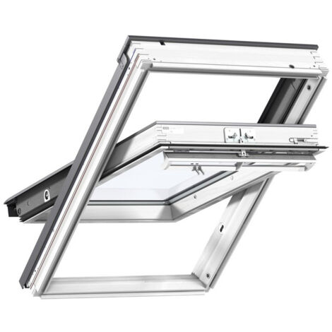 Velux – Fenêtre de toit GGL UK08 134x140 cm – Bois avec double vitrage 57FR – Ouverture par rotation – Isolation thermique 1,2 W/(m².K)
