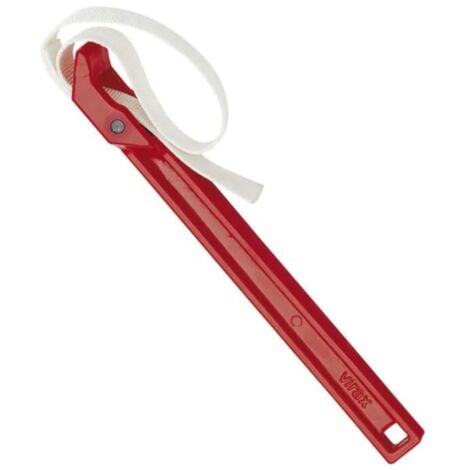 Virax – Clé à sangle nylon 450mm – Manche alliage léger haute résistance – Prise solide pour tubes et raccords délicats (1/2)