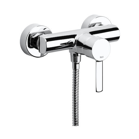 Roca – Mitigeur de douche mural – Finition chromée – Hauteur 133 mm – Connexion G 1/2' – Design moderne pour salle de bains (1/2)