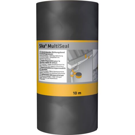 Sika – Bande d'étanchéité bitumeuse 300mm x 10m – Résistante aux intempéries – Pour toitures et façades – Couleur gris