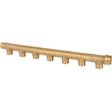 Watts – Distributeur mâle 20x27 – 8 départs mâles 15x21 – Pour installations sanitaires – Raccords en laiton pour durabilité