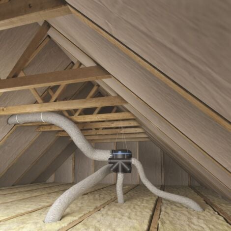 Kit VMC simple flux EasyHOME HYGRO Premium MW' avec gaines PVC isolées et SDO - ALDES