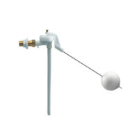 Siamp – Robinet flotteur latéral 3/8" en thermoplastique – Débit 9,6 L/min – Pression 0,5 à 6 bars – Compatible réservoirs WC