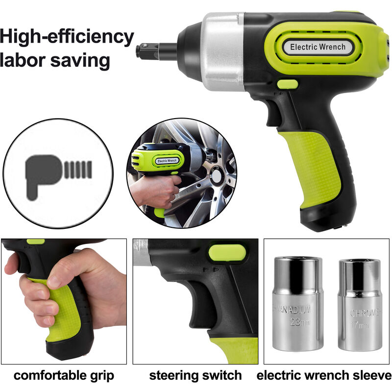 Cric Idraulico Elettrico VEVOR 5T - Kit Riparazione Auto Con Avvitatore, 12V