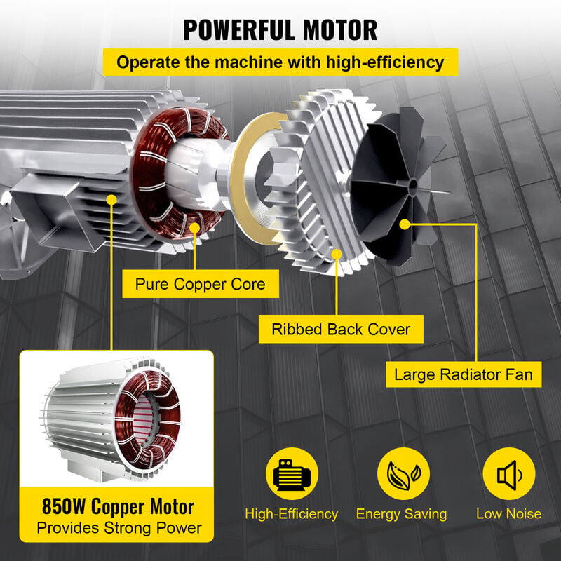 VEVOR Paranco Elettrico Strumento di Sollevamento Elettrico, 220 V 850 W  PA400 Ascensore Paranco Elettrico in Ghisa e Alluminio per Sollevare  Oggetti di Forma Regolare o Irregolare Come Pietre