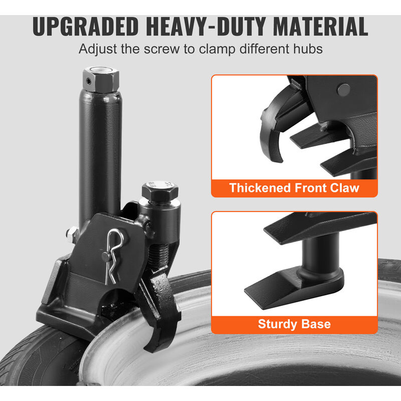 VEVOR Smontagomme Manuale per Autocarro ATV Veicoli da Officina Pneumatici  Dimensioni Compatibili 96,5-106,7 mm, Stallonatore Manuale per Pneumatici  da Garage Officina Auto Camion Autocarro Peso 4,7kg