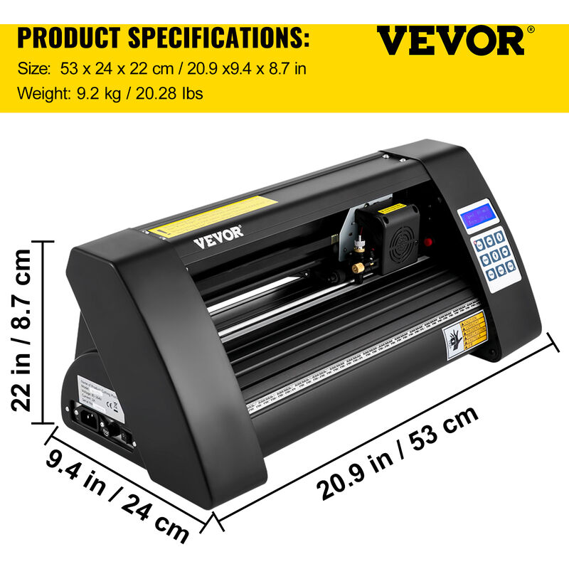 VEVOR VEVOR 8 in 1 Macchina Digitale Intelligente per Pressa a Caldo, 38 x  38 cm 1200 W 220 V 50 Hz Potenza Stampa Calda Nera per Applicare Lettere,  Numeri e Motivi