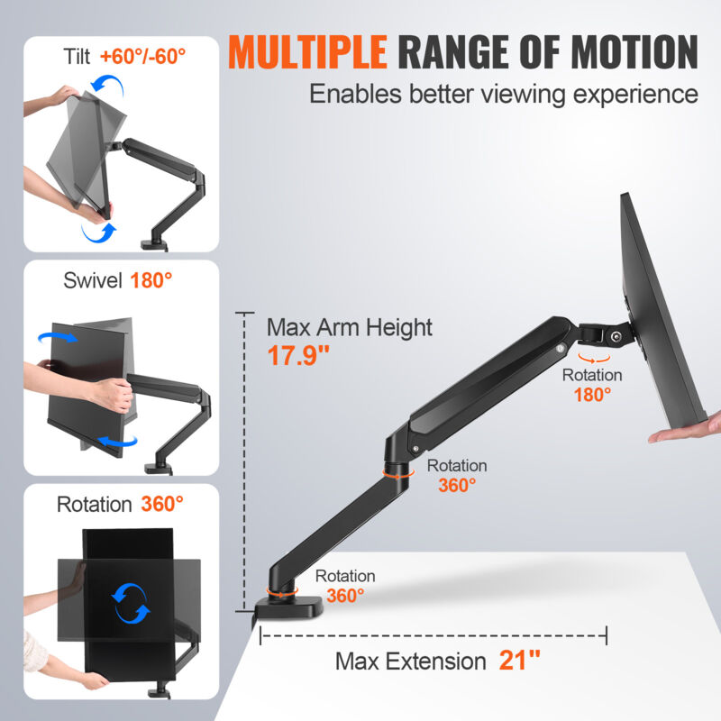 Supporto monitor / alza monitor / alza schermo display con 75~110