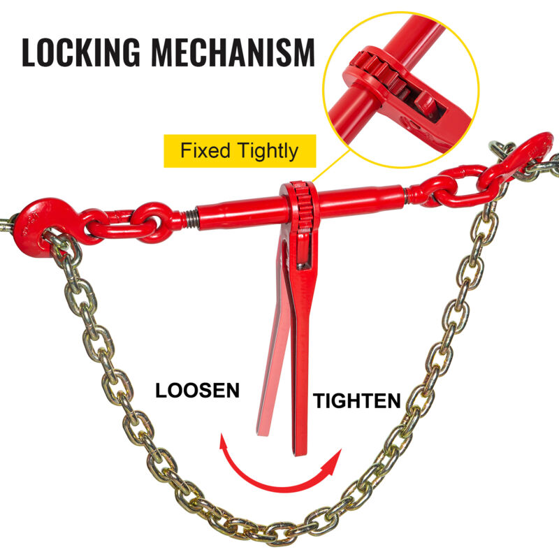 VEVOR Cricchetto Per Catene - Capacit&agrave; 9215LBS, Ganci G70, Per Trasporto E Traino