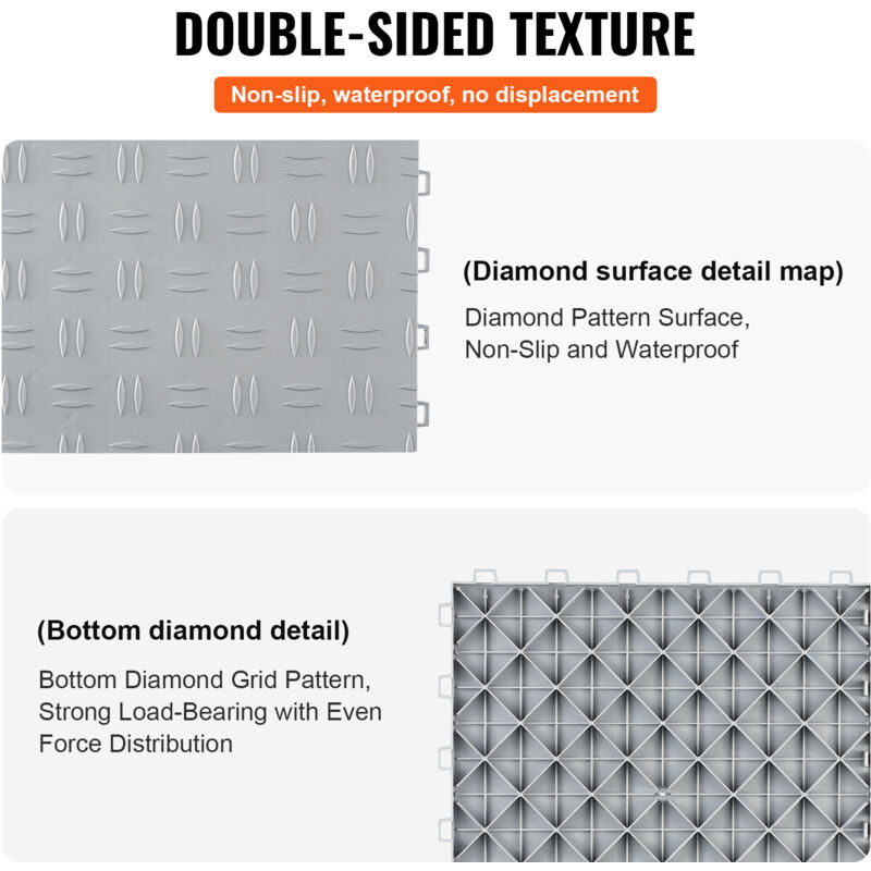 50 Piastrelle Drenaggio PVC 30x30cm - Antiscivolo, Per Esterni/Interni, Spessore 1.5cm - Foto 10