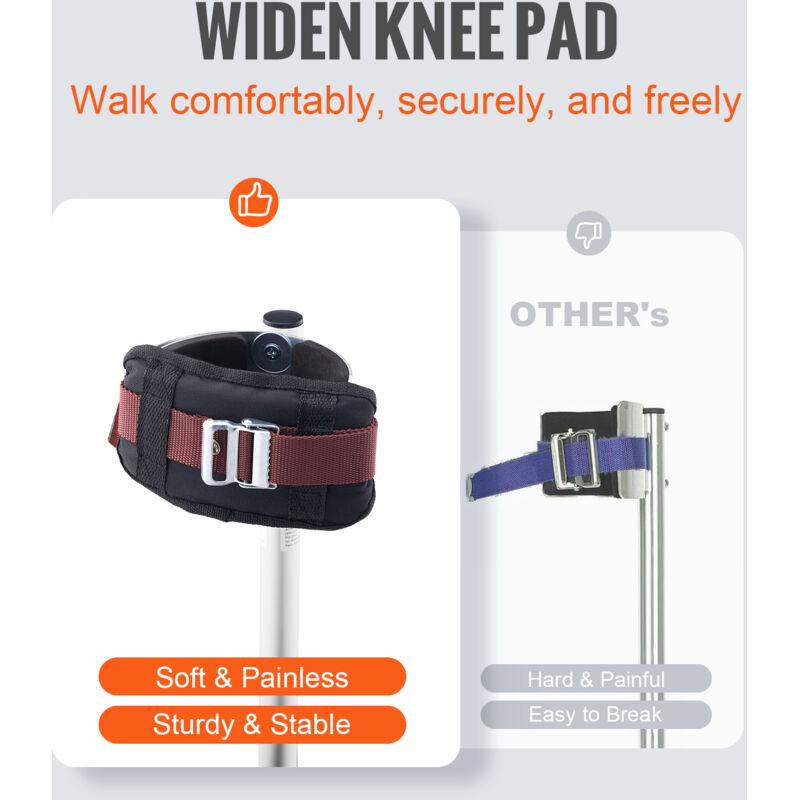 Trampoli Per Lavori Edili | VEVOR Regolabili 45-76 Cm | Per Cartongesso, Pittura E Lavori Alti - Foto 8