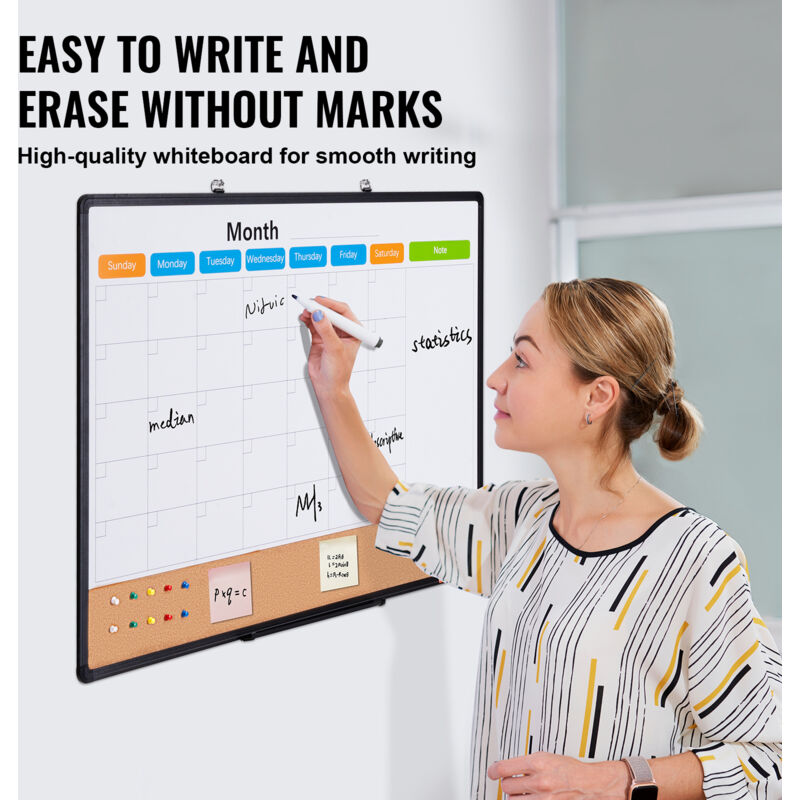 Calendario Magnetico Da Frigorifero Trasparente - Lavagna Mensile 40x30 Cm Con Penne E Accessori - Foto 6