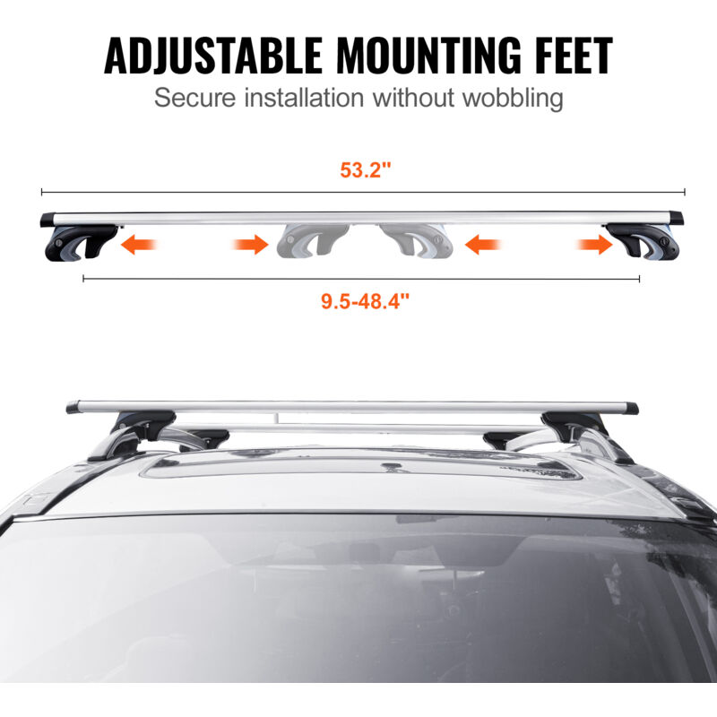 VEVOR Cuscinetti Morbidi Portapacchi Tetto - Universali, 393 Mm, Carico 80 Kg, Per SUP E Kayak - Foto 10