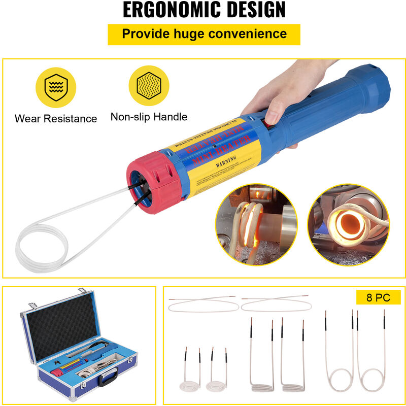 VEVOR VEVOR Kit Riscaldatore a Induzione Magnetica Portatile 1000