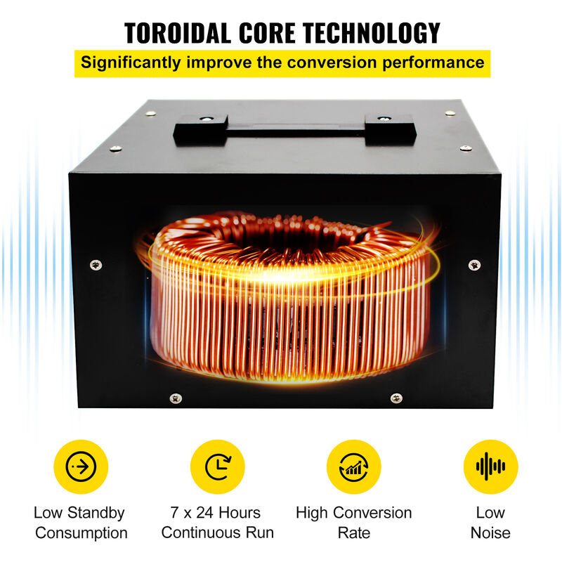 VEVOR Convertitore di Tensione da 220 V a 110 V e Viceversa Step Up e Step  Down, ST-1000VA 1000W Trasformatore di Tensione per Gli Elettrodomestici  come Ventilatori, Frigoriferi, TV, Cuociriso, ecc.