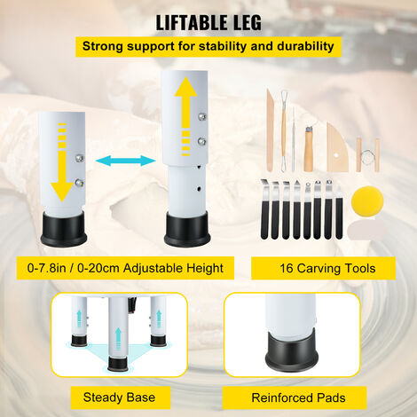 Tornio Ceramica VEVOR 350W 11 Pollici | Kit 16 Pezzi | Pedale Regolabile | Per Studio E Casa - Foto 8