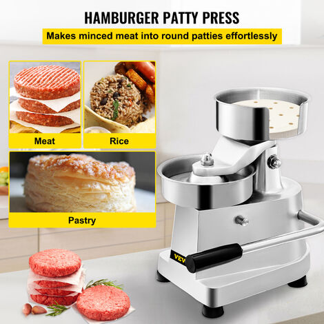 VEVOR Hamburgatrice Diametro 130mm/5pollici Hamburger Pressa Manuale Macchina  per Hamburger Tortino per Hamburger Commerciale