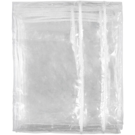 Telone Impermeabile Trasparente 4x4 Metri In PVC Pesante, Per Esterno, Copertura Per Piante, Serra, Legnaia E Tettoie