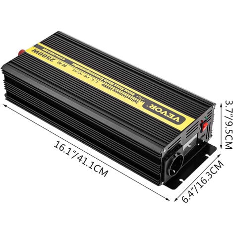 Inverter onda sinusidale pura con caricabatterie 24V – 2000W