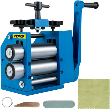 Laminatoio Manuale Per Gioielli 85mm - Macchina Per Laminazione Metalli Con Regolazione Ingranaggi