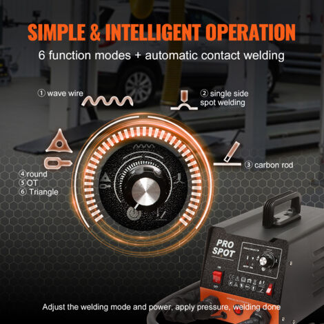 Kit Riparazione Carrozzeria Kit Estrattore Ammaccature VEVOR 3KW - Saldatrice A Punti Con 6 Modalità Per Carrozzeria Saldatrice Punti Carrozzeria - Foto 10