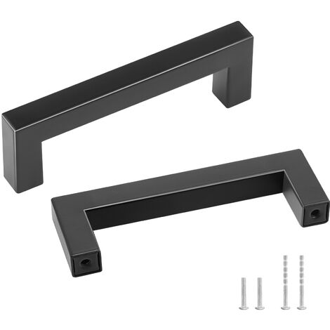 QWORK® 8 Maniglie Per Cucina In Lega Di Alluminio - Design Moderno, Facile Installazione (Distanza Fori 96mm) - Foto 14