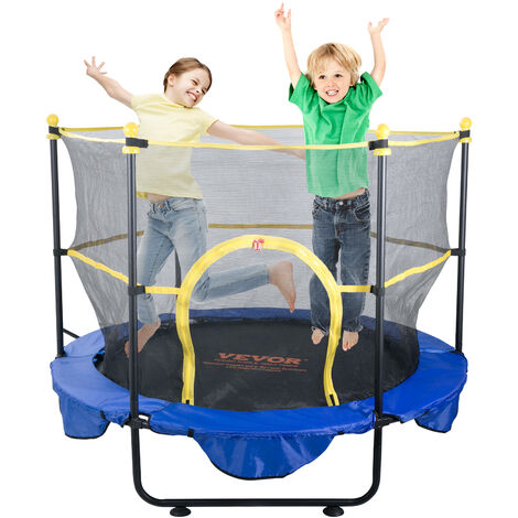 Kangui - trampoline rond ø180cm avec filet de sécurité - ralli 180